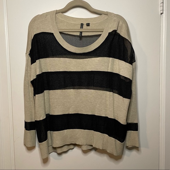 Guess Los Angeles Crewneck with Mesh Stripes - Picture 1 of 4